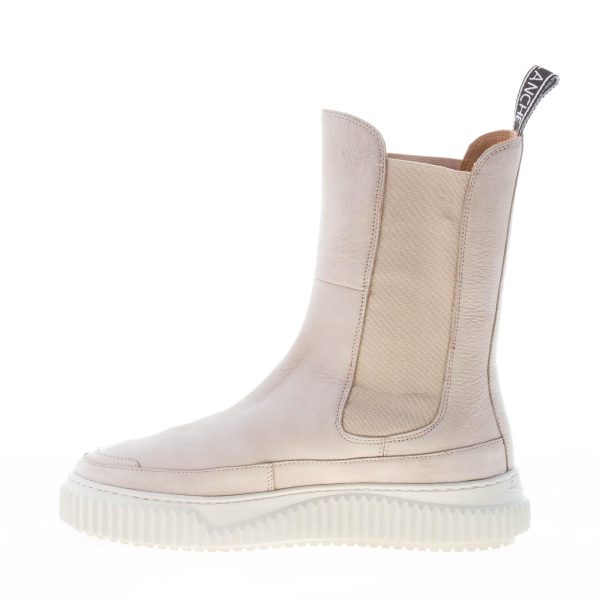 VOILE BLANCHE donna stivaletto elasticizzato Lennon in nabuk BEIGE - immagine 5