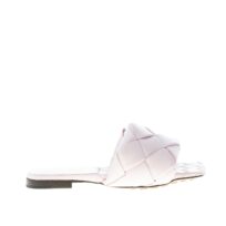 BOTTEGA VENETA donna sandalo mule Lido in pelle intrecciata ROSA CAMEO