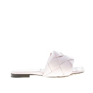 BOTTEGA VENETA donna sandalo mule Lido in pelle intrecciata ROSA CAMEO