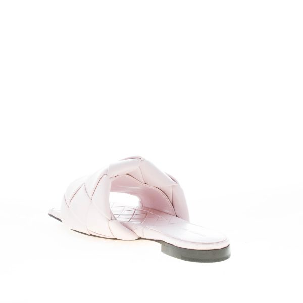 BOTTEGA VENETA donna sandalo mule Lido in pelle intrecciata ROSA CAMEO - immagine 4