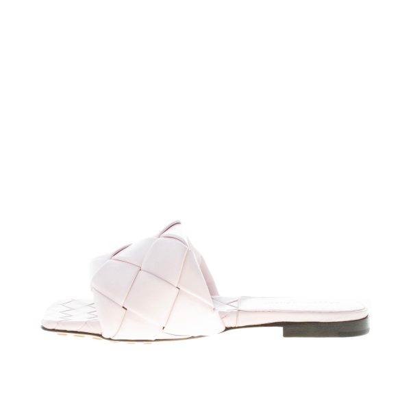 BOTTEGA VENETA donna sandalo mule Lido in pelle intrecciata ROSA CAMEO - immagine 5
