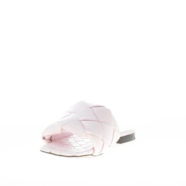 BOTTEGA VENETA donna sandalo mule Lido in pelle intrecciata ROSA CAMEO - immagine 6