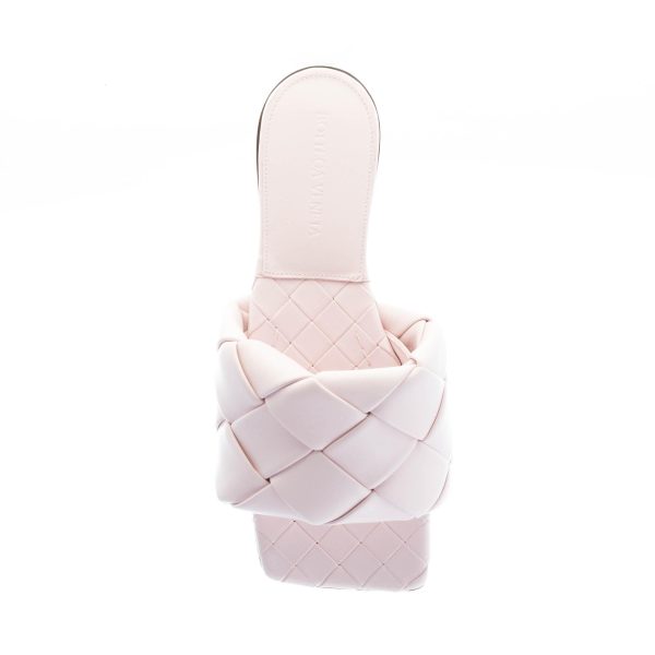BOTTEGA VENETA donna sandalo mule Lido in pelle intrecciata ROSA CAMEO - immagine 7