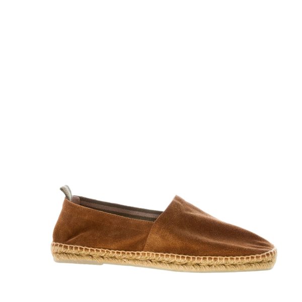 CASTANER uomo slip on espadrillas Pablo in camoscio CUOIO