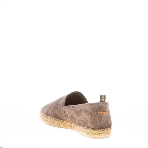 CASTANER uomo slip on espadrillas Pablo in camoscio TAUPE - immagine 4