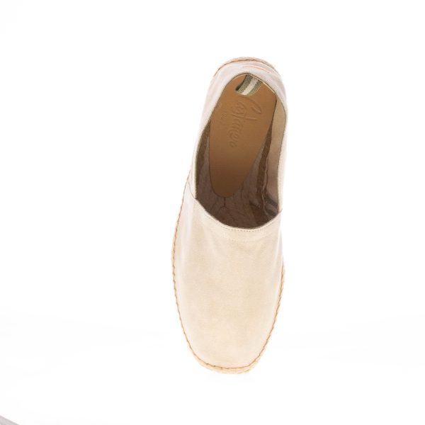 CASTANER uomo slip on espadrillas Pablo in camoscio CREMA - immagine 7