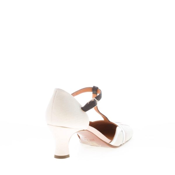 CHIE MIHARA donna scarpa d'Orsay Valai in stampa tejus LATTE. Tacco 5,5 cm - immagine 3