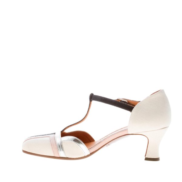 CHIE MIHARA donna scarpa d'Orsay Valai in stampa tejus LATTE. Tacco 5,5 cm - immagine 5