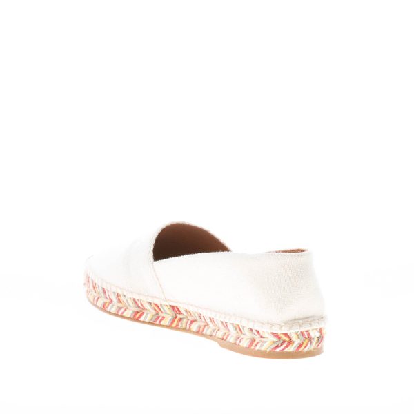 CHLOE' donna espadrillas Piia in tessuto GRIGIO PERLA e rafia con logo - immagine 4