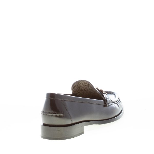 FERRAGAMO donna mocassino Ofelia in pelle NERO con ornamento Gancini in metallo. Suola cuoio. Tacco 2,5 - immagine 3