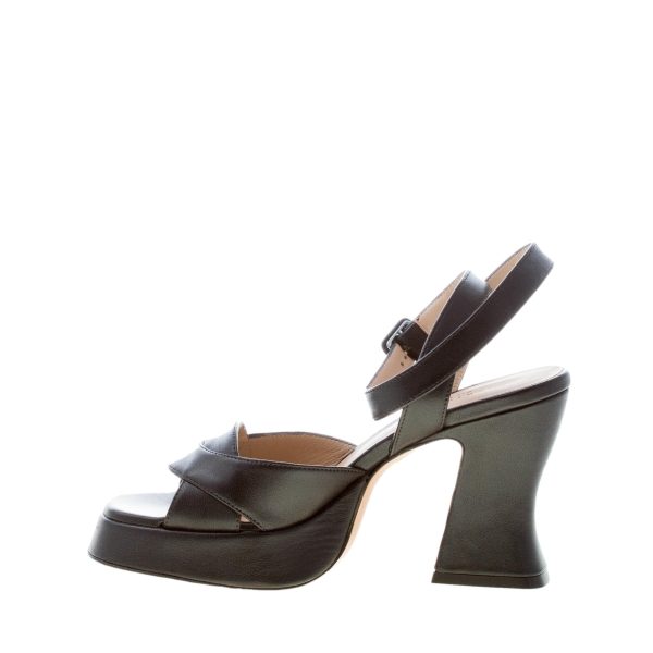 ROBERTO FESTA donna sandalo Livia in nappa NERO con platform. Tacco 9,5 cm - immagine 5