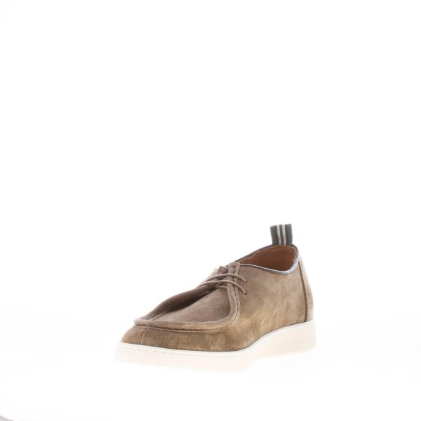 GREEN GEORGE uomo scarpa stringata in camoscio VERDE con vaschetta. Suola gomma - immagine 5