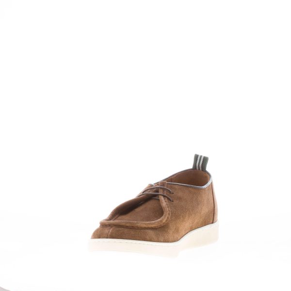 GREEN GEORGE uomo scarpa stringata in camoscio MARRONE con vaschetta. Suola gomma - immagine 6