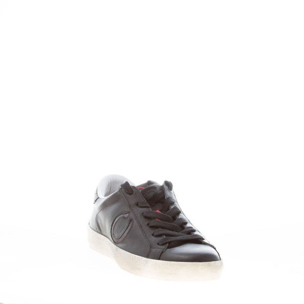 OKINAWA uomo sneaker LOW 2406 in pelle NERO più grigio - immagine 2