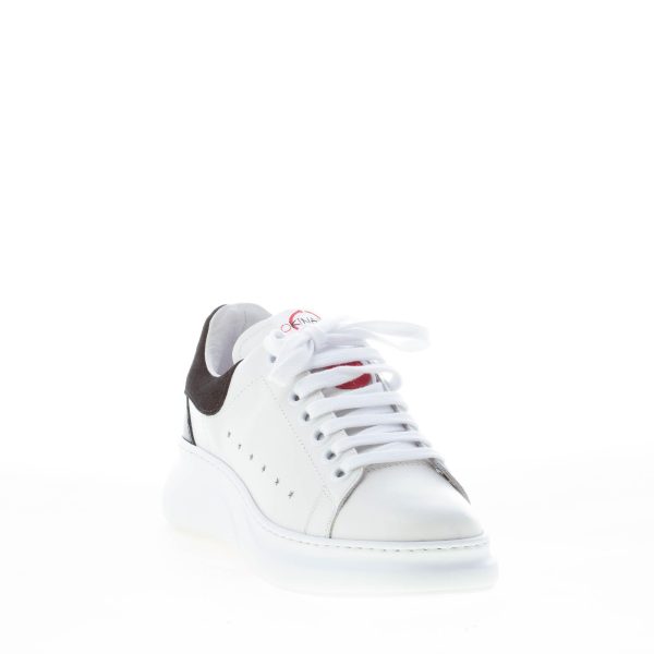 OKINAWA donna sneaker PRINCESS 2143 in pelle LATTE più nero - immagine 2