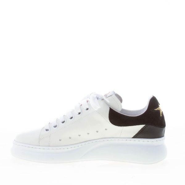 OKINAWA donna sneaker PRINCESS 2143 in pelle LATTE più nero - immagine 5