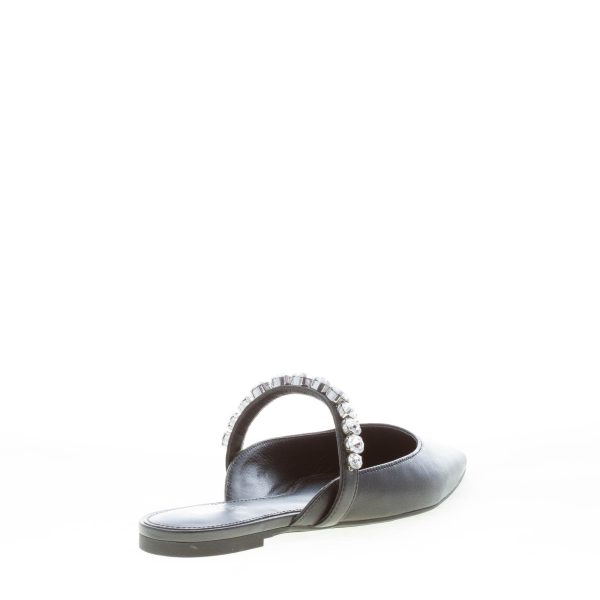 MICHAEL KORS donna sabot piatto Jessa Flex Mule in pelle NERO con pietre - immagine 3