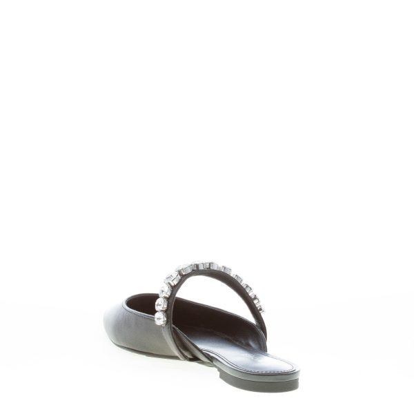 MICHAEL KORS donna sabot piatto Jessa Flex Mule in pelle NERO con pietre - immagine 4