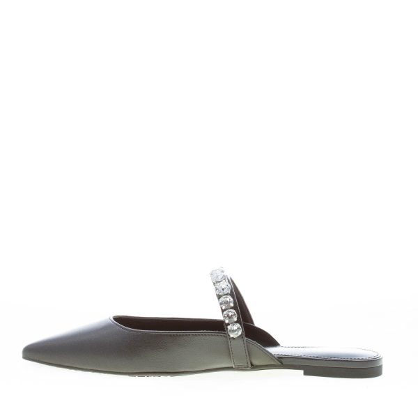 MICHAEL KORS donna sabot piatto Jessa Flex Mule in pelle NERO con pietre - immagine 5
