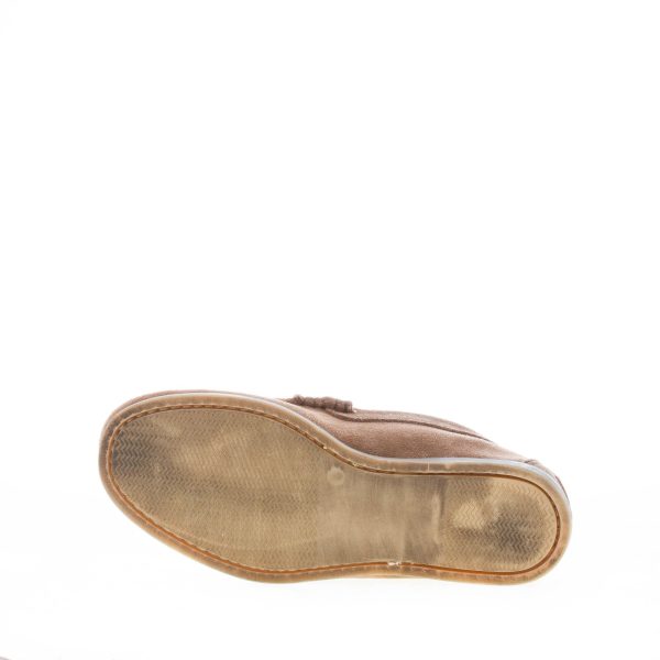 MIGLIORE uomo mocassino in camoscio BEIGE con mascherina. Suola in gomma flessibile - immagine 8