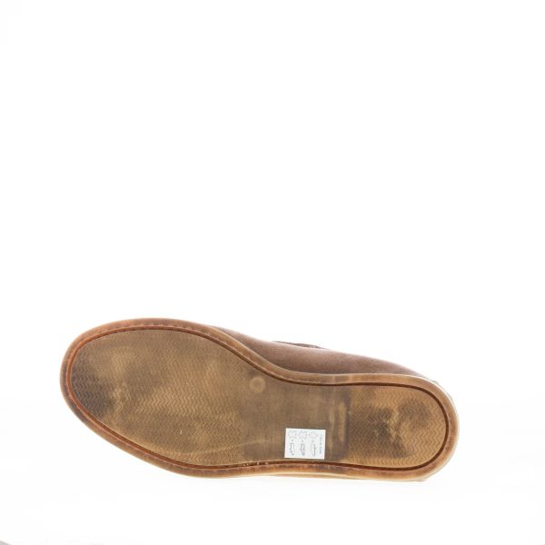 MIGLIORE uomo mocassino in camoscio BEIGE con nappine. Suola in gomma flessibile - immagine 8