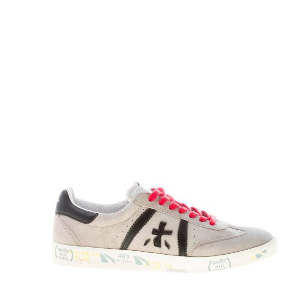 PREMIATA uomo sneaker BONNIE 6291 in camoscio GRIGIO più NERO