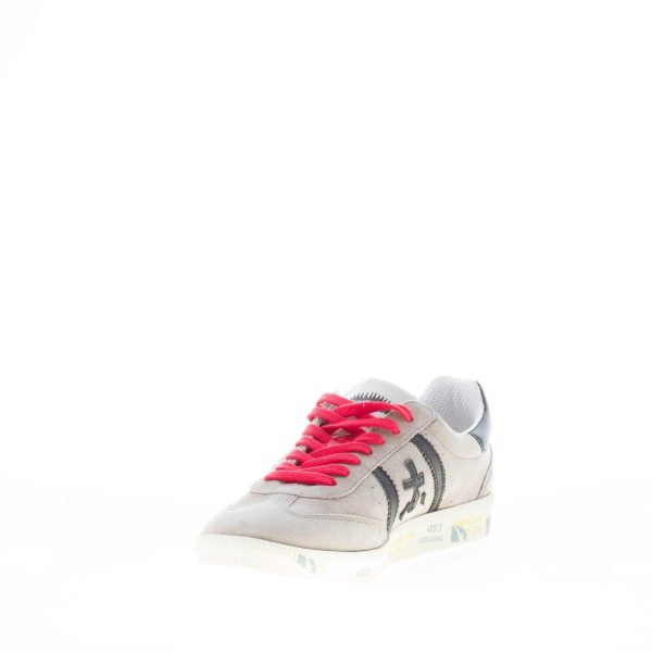 PREMIATA uomo sneaker BONNIE 6291 in camoscio GRIGIO più NERO - immagine 6
