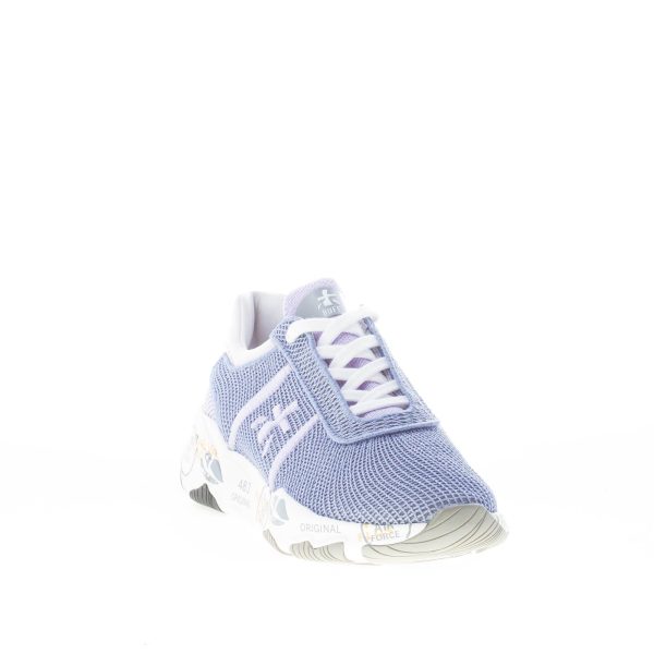 PREMIATA donna sneaker BUFF 5843 in tessuto tecnico a rete INDACO più lilla - immagine 2