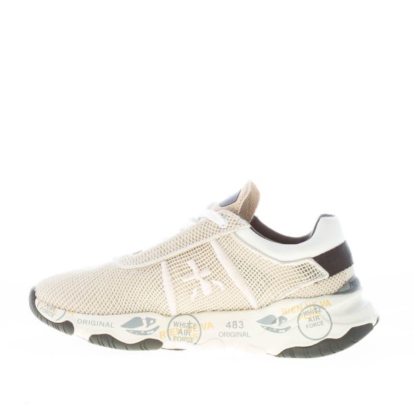 PREMIATA donna sneaker BUFF 5844 in tessuto tecnico a rete BEIGE - immagine 5