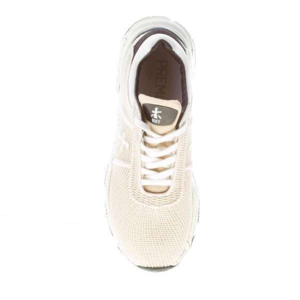 PREMIATA donna sneaker BUFF 5844 in tessuto tecnico a rete BEIGE - immagine 7