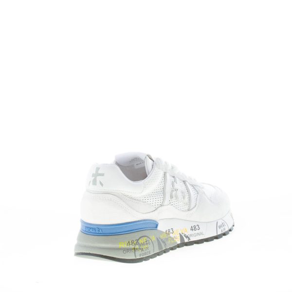 PREMIATA uomo sneaker Landeck 6213 in camoscio e tessuto a rete BIANCO - immagine 3