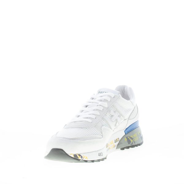 PREMIATA uomo sneaker Landeck 6213 in camoscio e tessuto a rete BIANCO - immagine 6