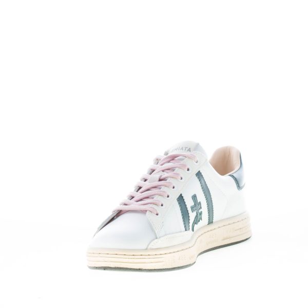 PREMIATA uomo sneaker RUSSELL 6265 in pelle BIANCO più verde - immagine 6