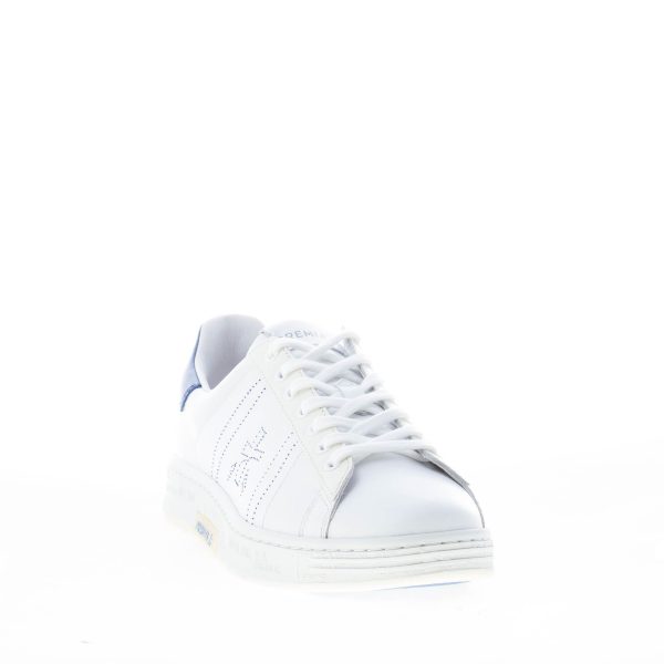 PREMIATA uomo sneaker RUSSELL 6274 in pelle BIANCO più blu - immagine 2
