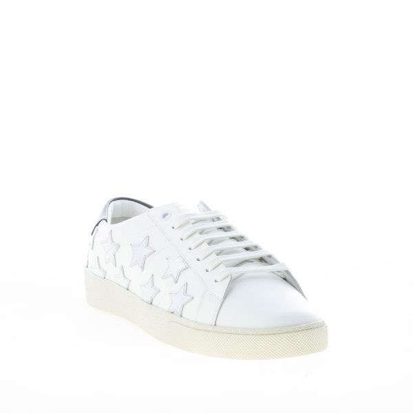 SAINT LAURENT donna sneaker Court Classic SL/06 California in pelle BIANCO con stelle - immagine 2