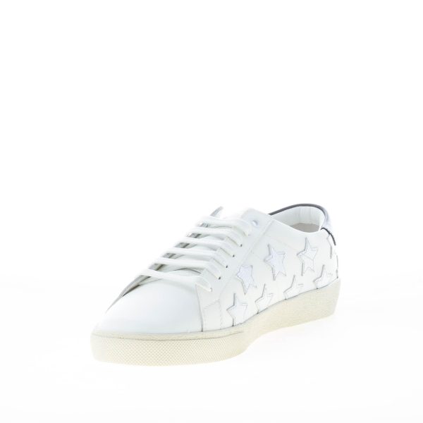SAINT LAURENT donna sneaker Court Classic SL/06 California in pelle BIANCO con stelle - immagine 5