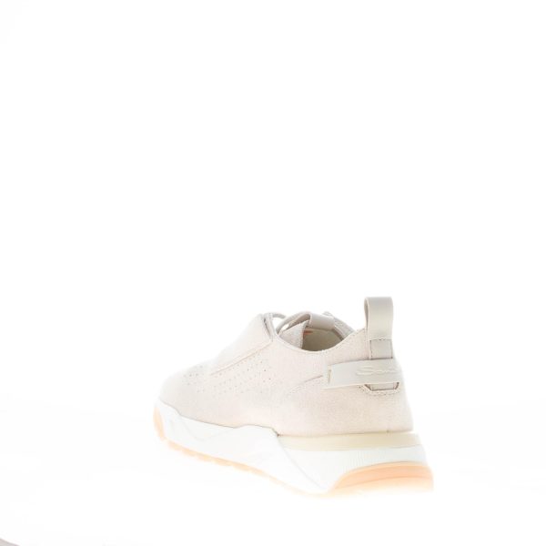 SANTONI uomo sneaker Innova in camoscio BEIGE - immagine 4