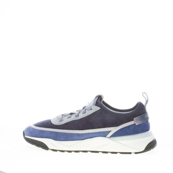 SANTONI uomo sneaker Innova in camoscio BLU AZZURRO - immagine 5