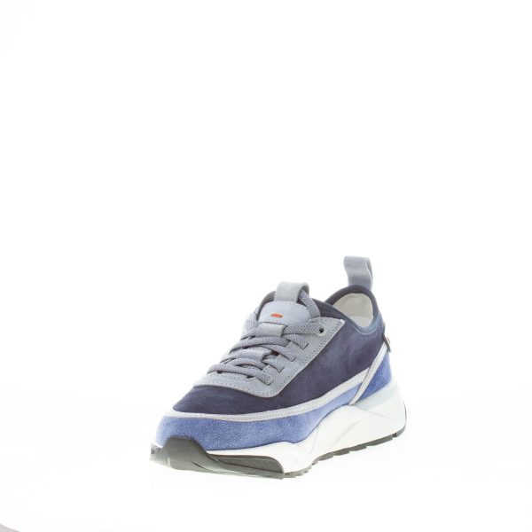 SANTONI uomo sneaker Innova in camoscio BLU AZZURRO - immagine 6