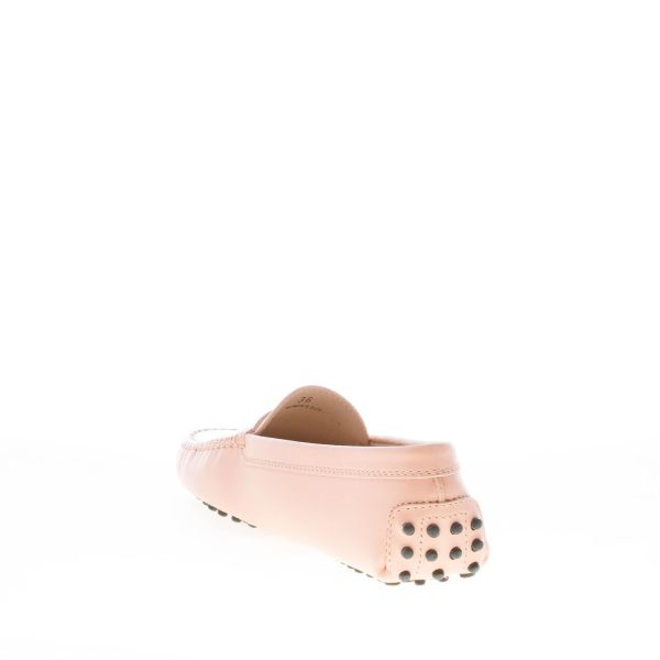 TOD'S donna mocassino gommini in pelle ROSA CIPRIA con mascherina - immagine 4