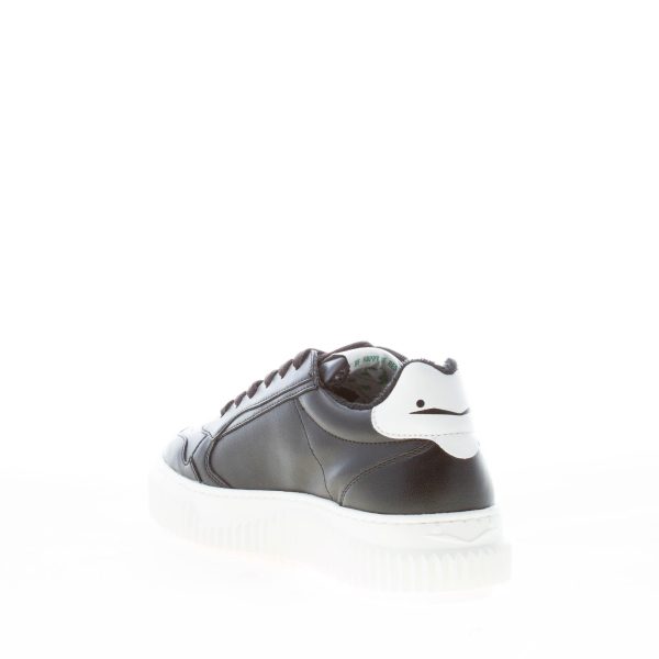 VOILE BLANCHE donna sneaker Hybro City in pelle vegetale NERO più bianco - immagine 4