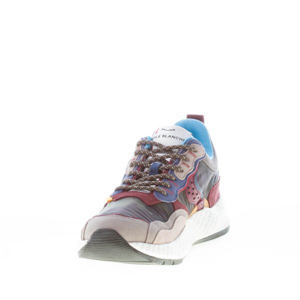 VOILE BLANCHE uomo sneaker Club18 in camoscio GRIGIO e tessuto tecnico VERDE CAMOUFLAGE - immagine 6