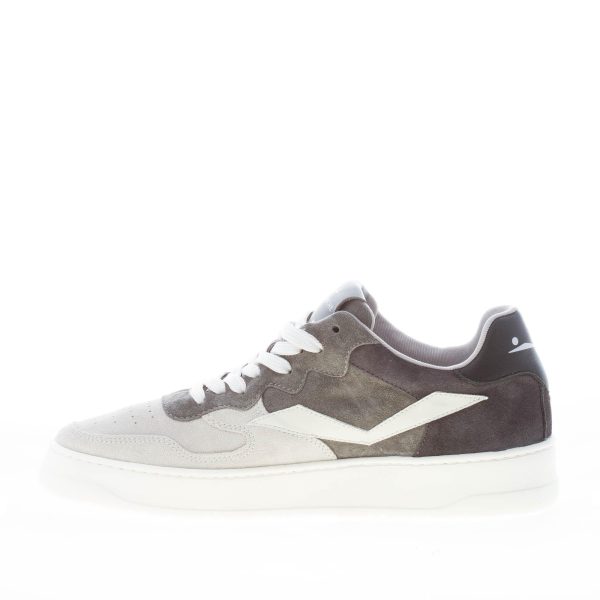 VOILE BLANCHE uomo sneaker Layton 002 in camoscio GRIGIO e GHIACCIO - immagine 5