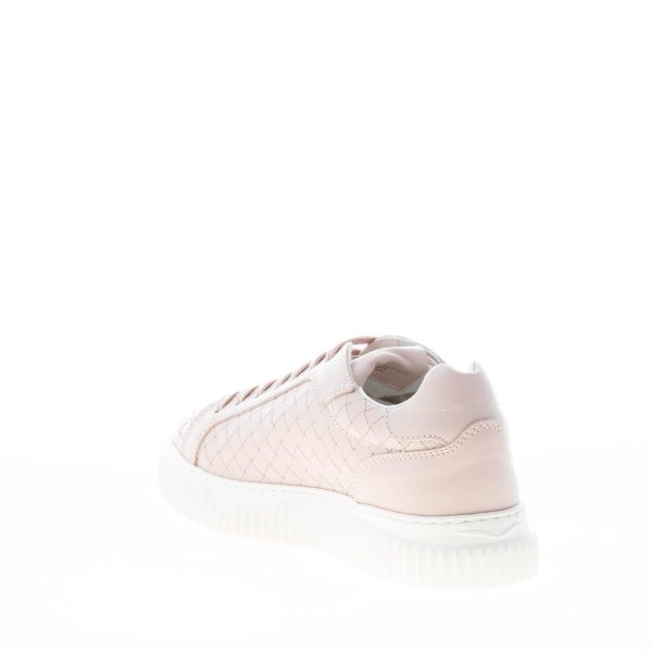 VOILE BLANCHE donna sneaker Lipari in pelle intrecciata ROSA CIPRIA - immagine 4
