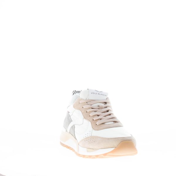 VOILE BLANCHE uomo sneaker Magg in tessuto e camoscio BEIGE più bianco e grigio - immagine 2