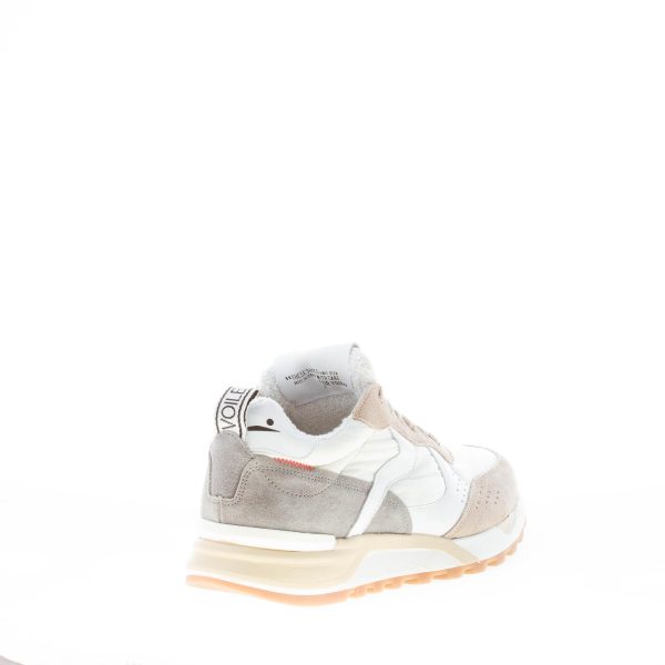 VOILE BLANCHE uomo sneaker Magg in tessuto e camoscio BEIGE più bianco e grigio - immagine 3