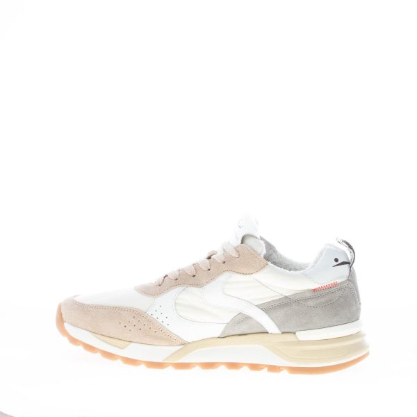 VOILE BLANCHE uomo sneaker Magg in tessuto e camoscio BEIGE più bianco e grigio - immagine 5