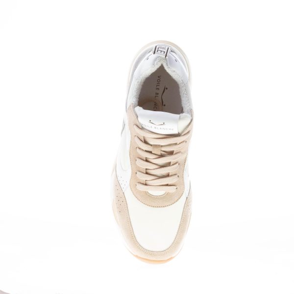 VOILE BLANCHE uomo sneaker Magg in tessuto e camoscio BEIGE più bianco e grigio - immagine 7