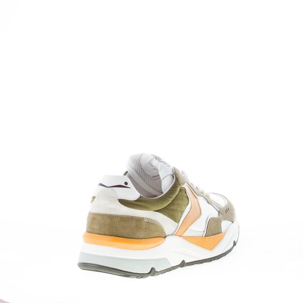 VOILE BLANCHE uomo sneaker Khilian in camoscio e tessuto VERDE e BIANCO - immagine 3