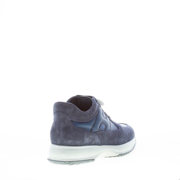 HOGAN uomo Interactive sneaker in camoscio e tessuto tecnico BLU - immagine 3